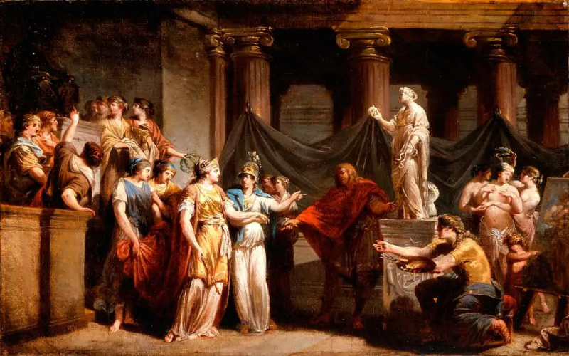 jacques sablet templo de artes liberales pintura