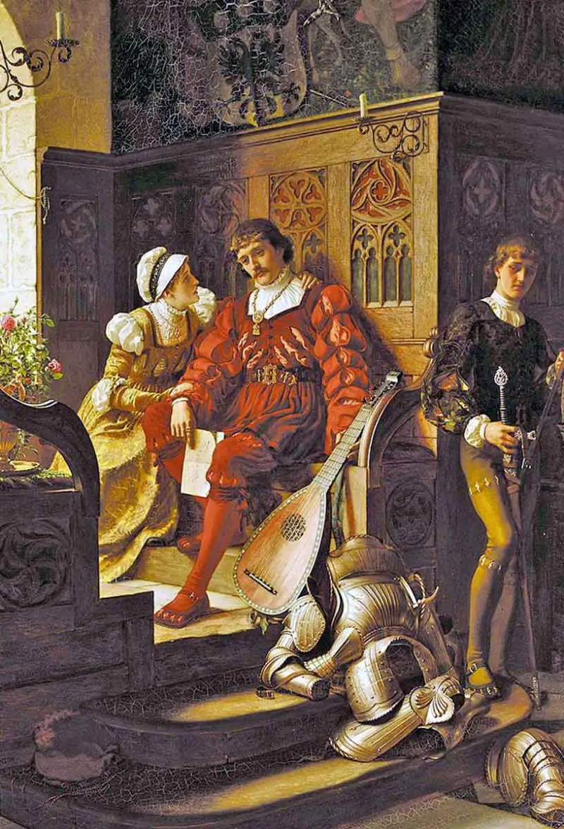   edmund leighton duty painting