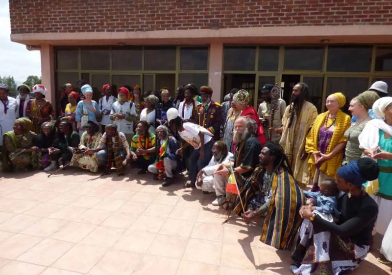   Rastafari versammelt Afrika