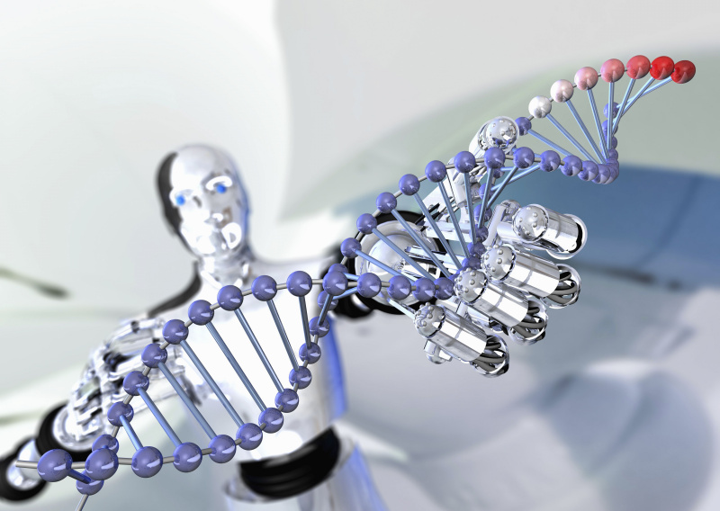 Biochemiker untersuchen DNA und andere biologische Moleküle.