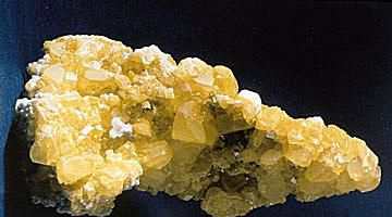 Cristales de azufre
