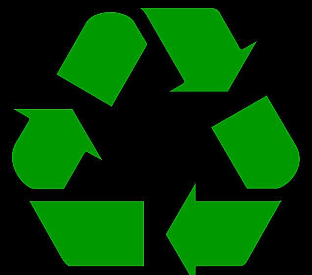 Símbolo o logotipo de reciclaje universal.