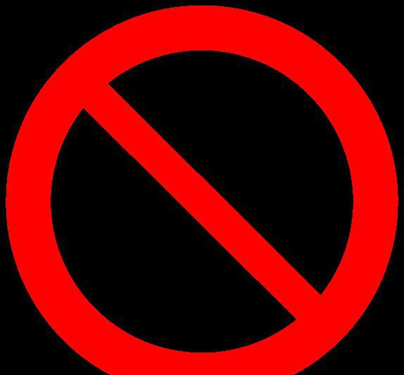 Este es un signo o símbolo de prohibición genérico.