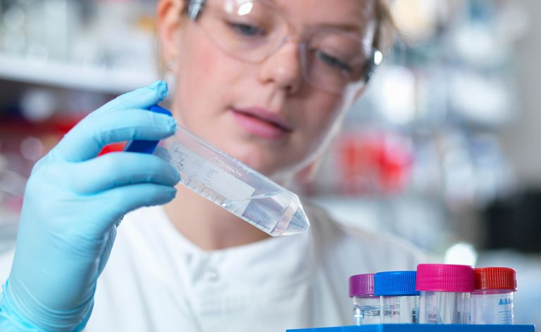 Travail en laboratoire de chimie