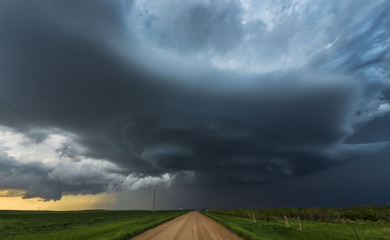 stormfull himmel i landet