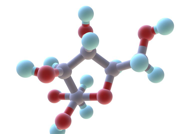 modelo molecular de fructosa