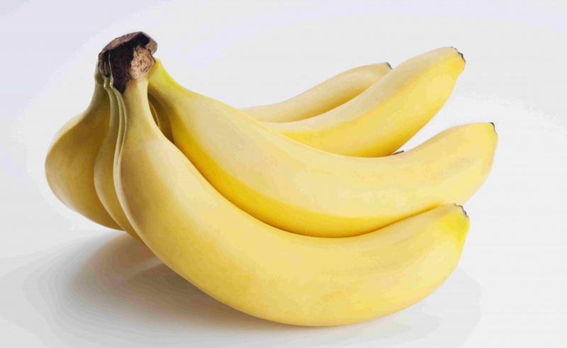 Banane mature in un mazzo
