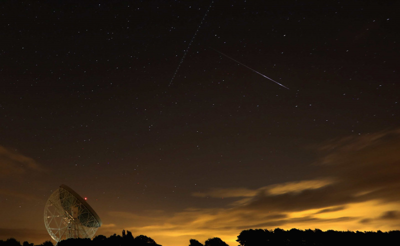 Chuva de meteoros Perseidas sobre o Reino Unido