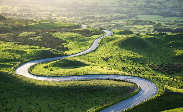 Bendy road, Mam Tor, Castleton