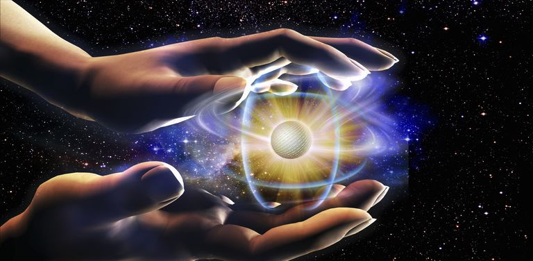O universo é feito de átomos.