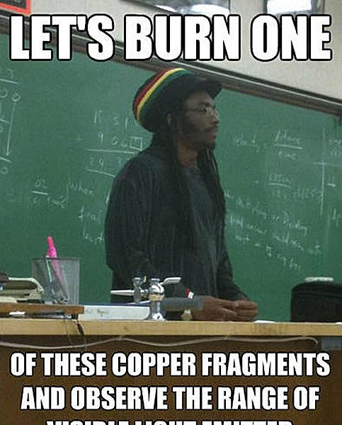 Rasta Science Teacher lehrt solide Naturwissenschaften.