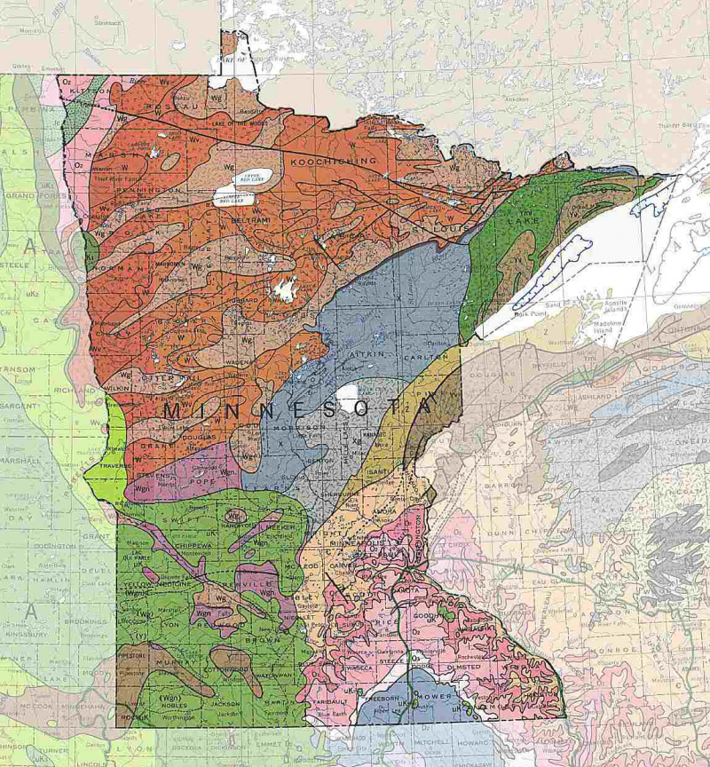 Eine Karte von Minnesota