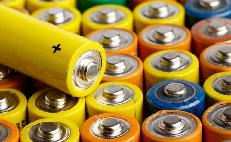 Mehrfarbige Batterien