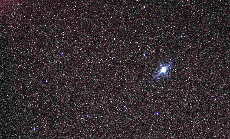 La brillante estrella Canopus.