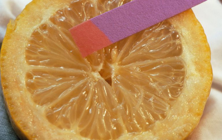 Le pH du jus de citron est d