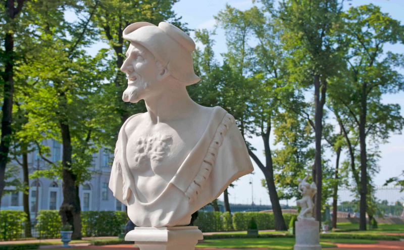 Byste av Democritus av Orazio Marinali