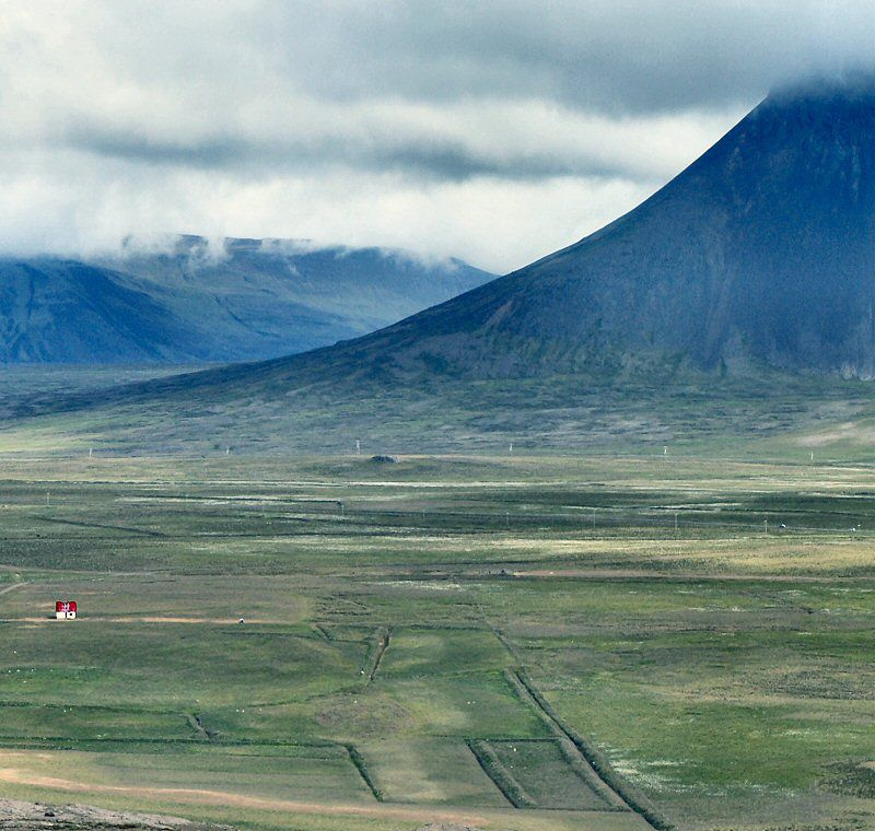 Islande Vista ņemta no Borgarvirki in Vestur-Húnavatnssýsla