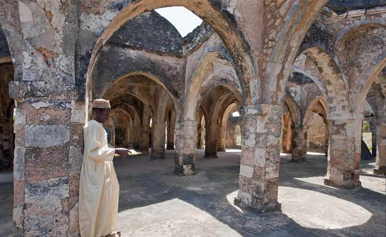 Las magníficas ruinas de la Gran Mezquita de Kilwa Kisiwani