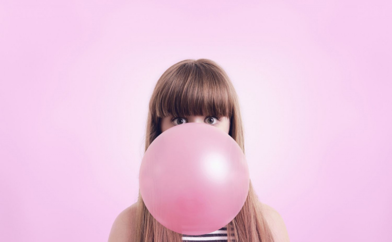 Rosa Bubble Gum Bubble
