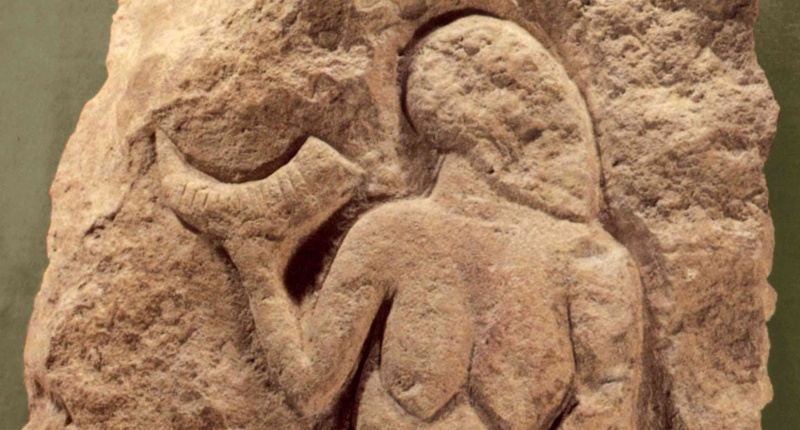 Laussel Venus、上部旧石器時代の浅浮き彫り、約25,000歳
