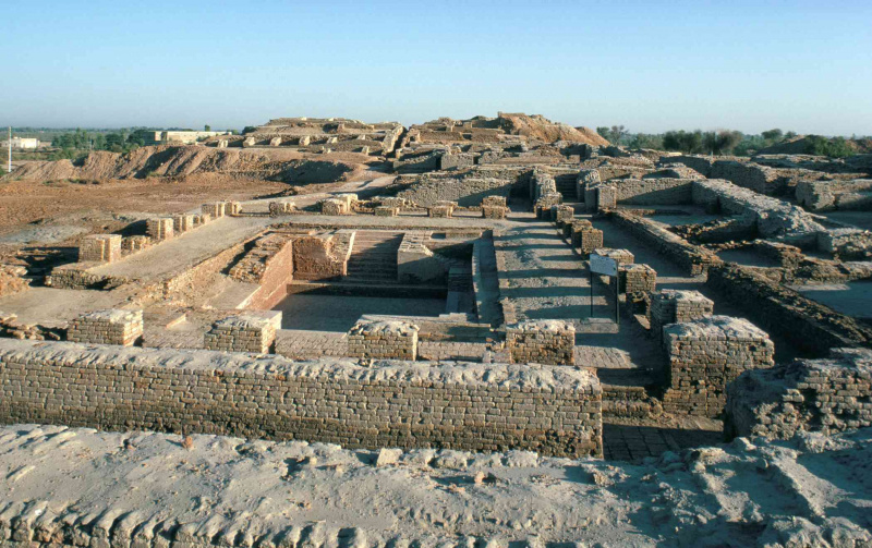 Rytualna kąpiel w cytadeli, Mohenjodaro, wpisana na Listę Światowego Dziedzictwa UNESCO, cywilizacja Doliny Indusu