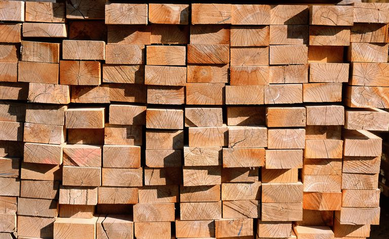 Gestapeltes Holz