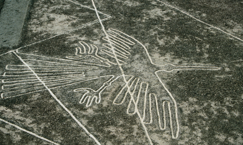 Luftfoto av Nasca Lines.