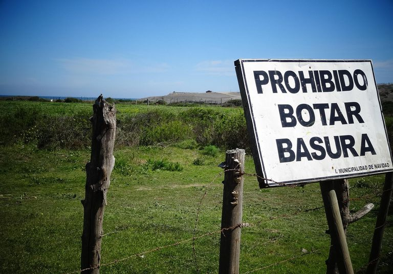 Prohibido botar basura