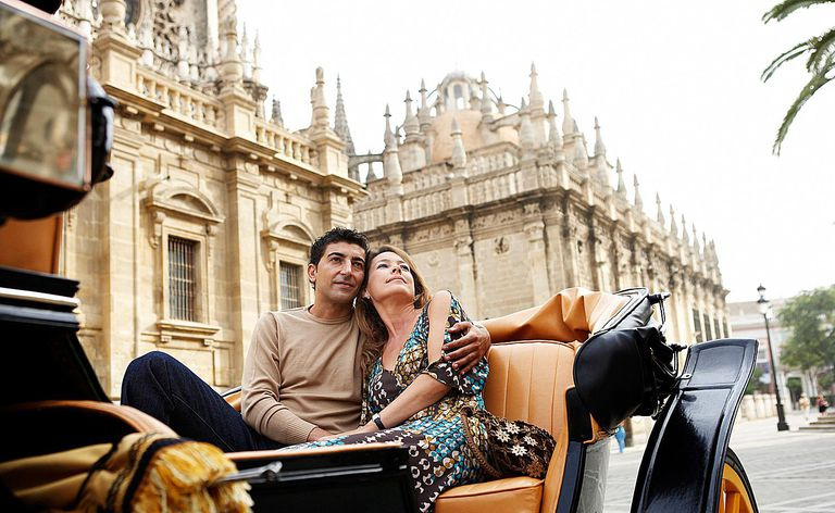 Paar in Sevilla, Spanien