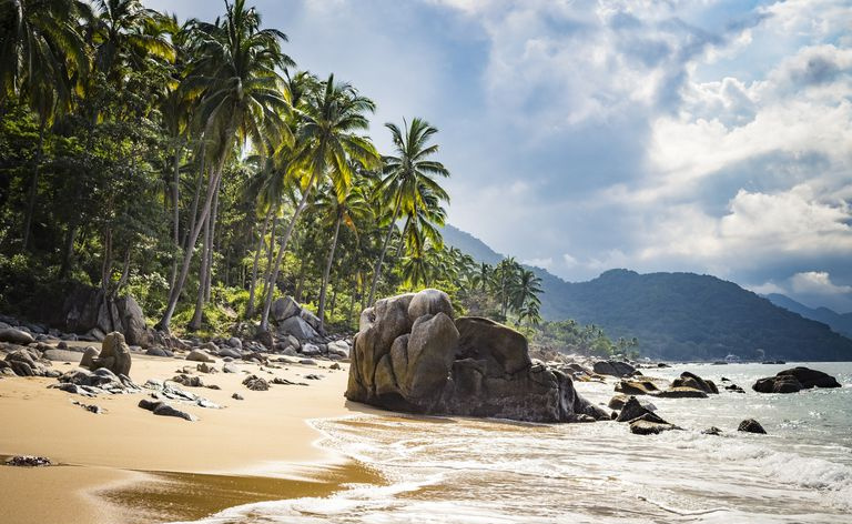 Strand nær Puerto Vallarta, Mexico