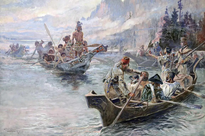   lewis clark charles russell 1905