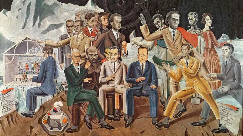   max ernst la întâlnirea prietenilor din 1922