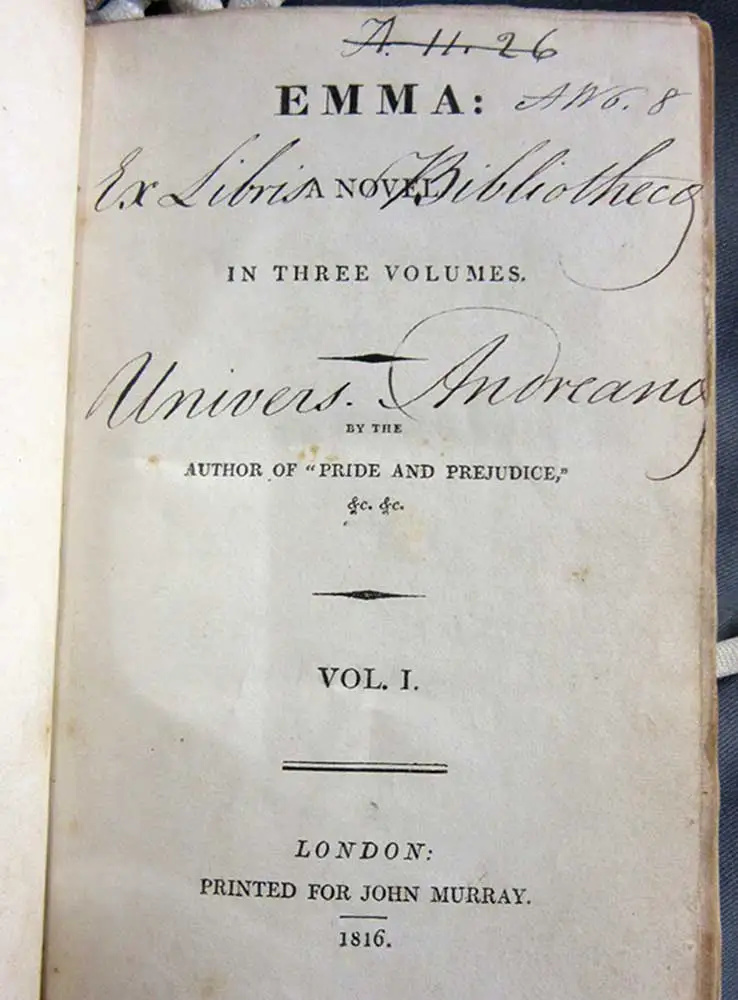   pierwsze wydanie emmy jane austen