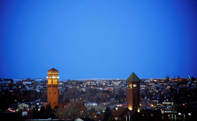 Skyline of Great Falls, Montana