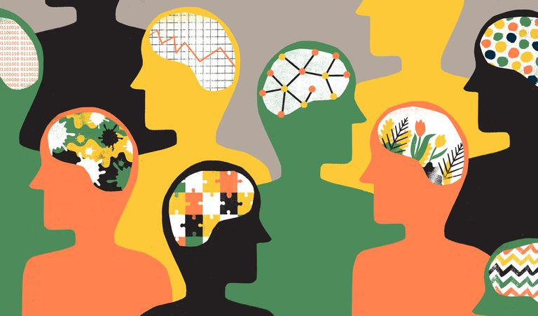 Gruppo di persone con personalità diverse