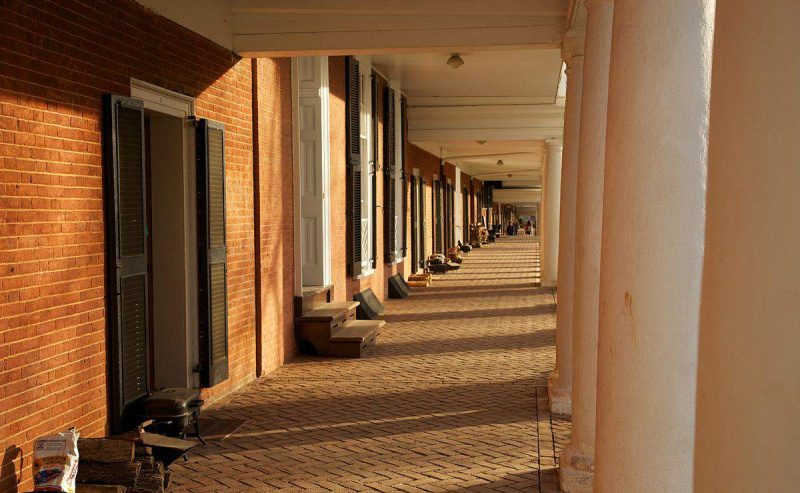 The Lawn exterior, University of Virginia
