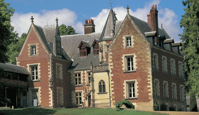 Chateau du Clos Luce, hogar final de Leonardo Da Vinci, cerca de Amboise en Francia, 1515 - 1519