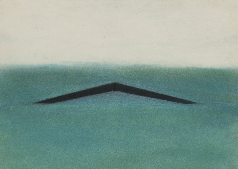 Forma en ángulo, un boceto de Maya Lin