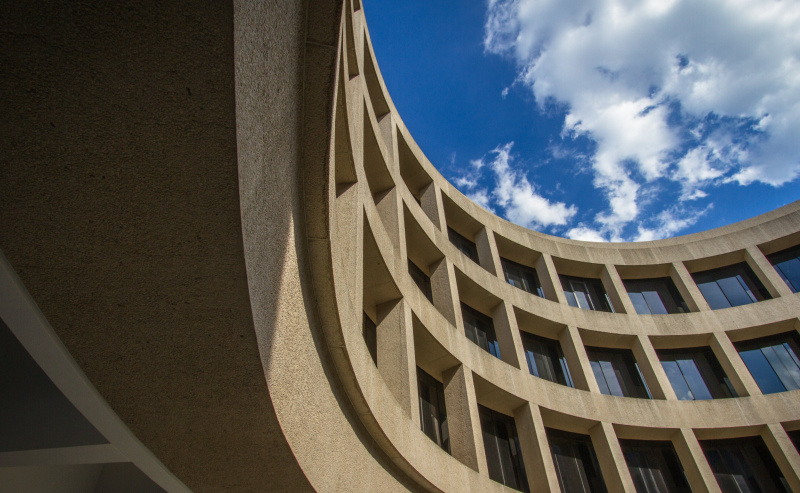 Detalhe do Museu Hirshhorn e Jardim de Esculturas, Washington, DC