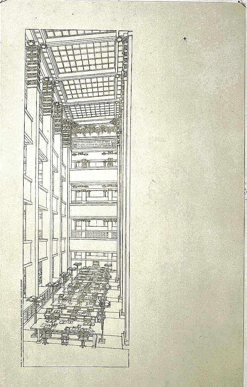 Frank Lloyd Wright arbeitete zwischen 1902 und 1906 am Larkin Building.