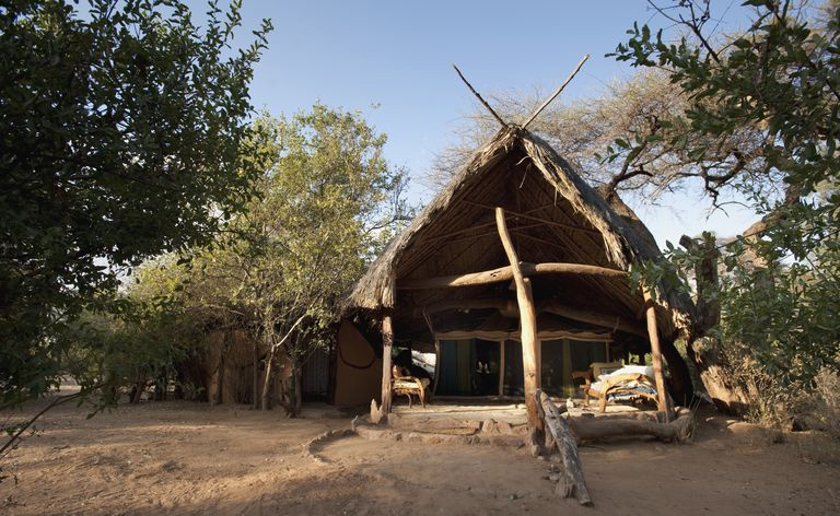 Primitivni tabor v Keniji, Afrika