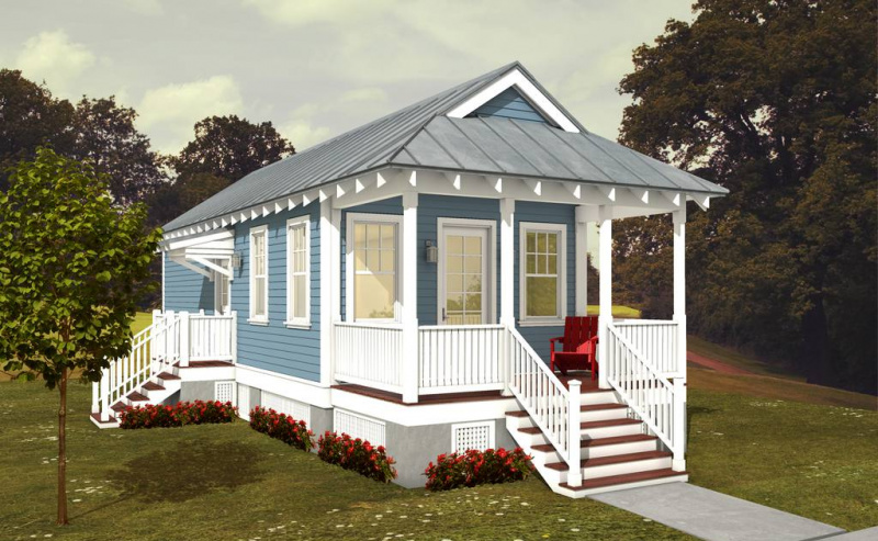 Plan #514-6 Domek Katrina zaprojektowany przez Marianne Cusato