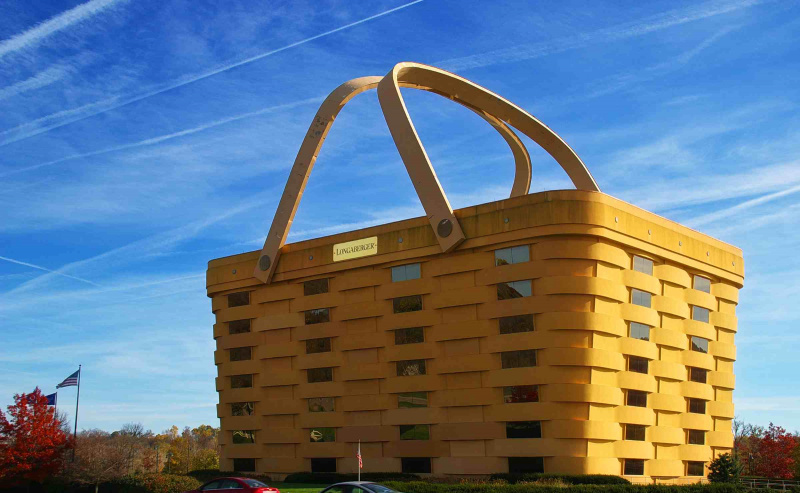 Edifício Basket de sete andares construído para a sede da empresa Longaberger