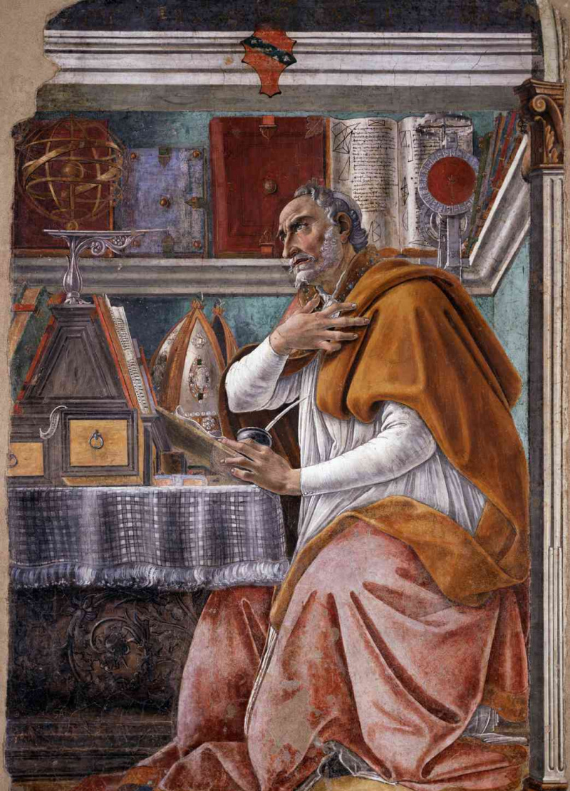 sandro botticelli święty augustyn w swoim gabinecie