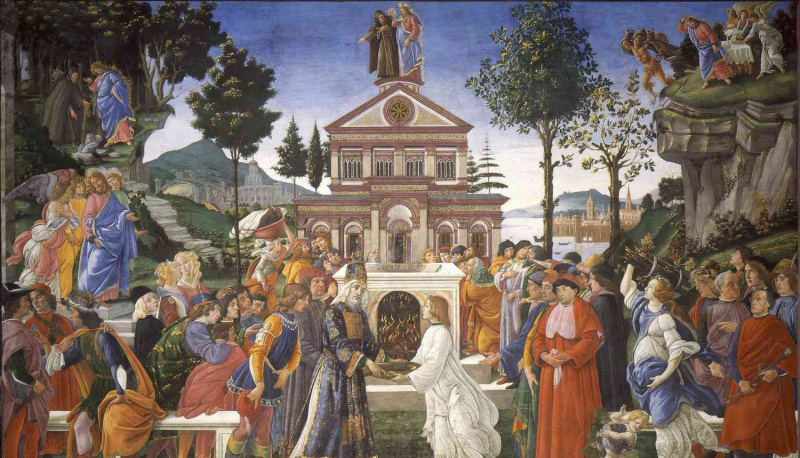 sandro botticelli kuszenie chrystusa
