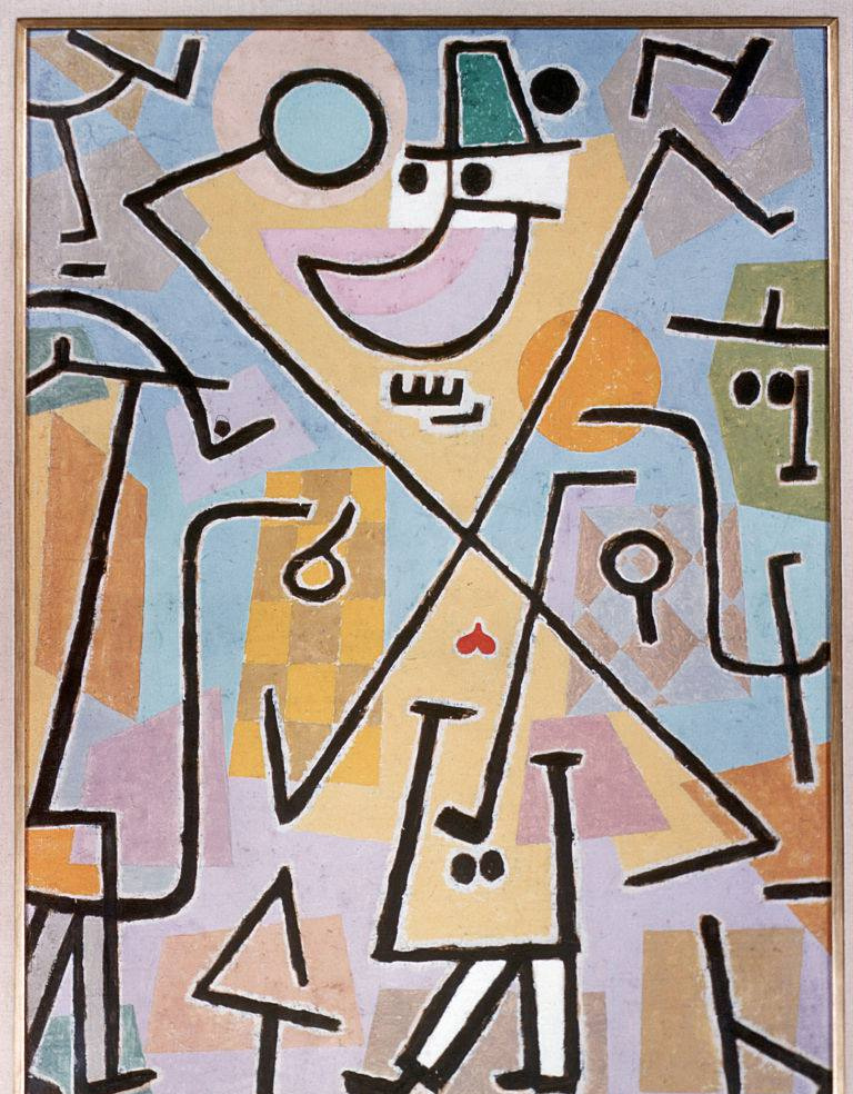 Abstrakcyjny obraz liniowy Paula Klee