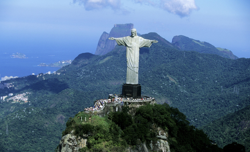 Estátua do Cristo Redentor no Rio de Janeiro, Brasil