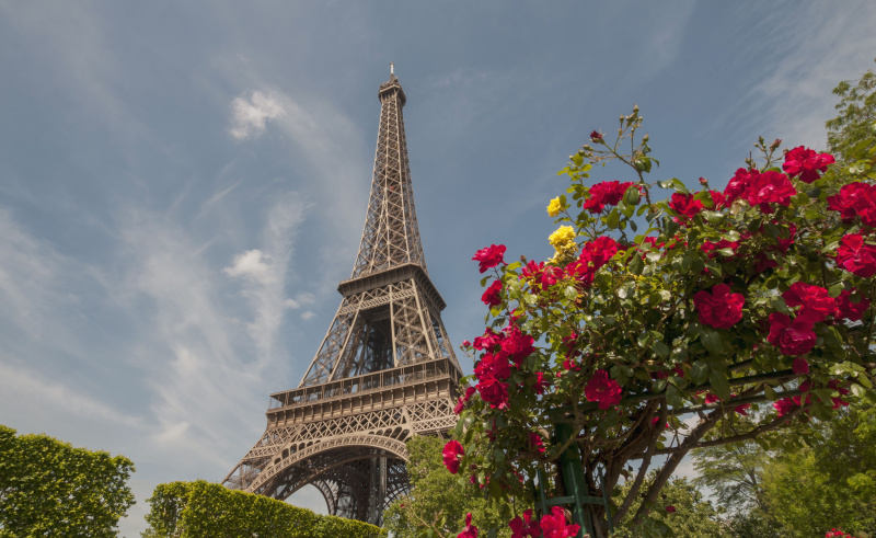 Torre Eiffel, treliça de ferro, Champ de Mars em Paris, projeto de Gustave Eiffel, 1889 World