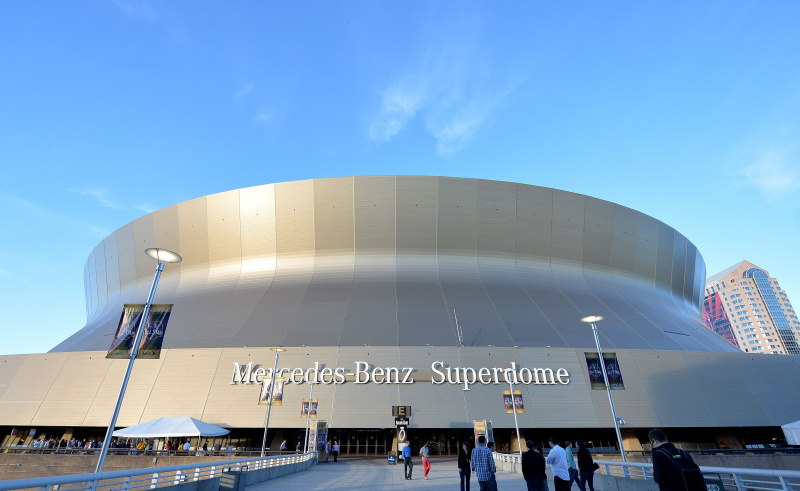 Mercedes-Benz Superdome im Februar 2014 in New Orleans, Louisiana