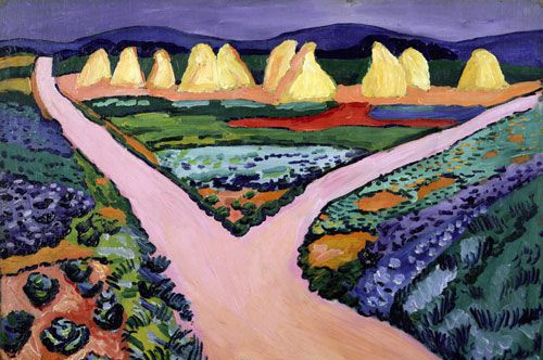 Augusts Macke, Dārzeņu lauki, 1911. gads.